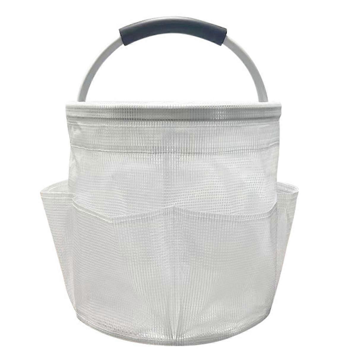 Outdoor Camping Storage Basket Portable Picnic Basket Foldable Garden Tool Basket with Handle Large Storage Bag,C