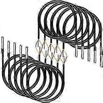 10Pcs Waterproof Temperature Sensor, Digital Temperature Thermal Cable Temperature (-55- +125) - 1