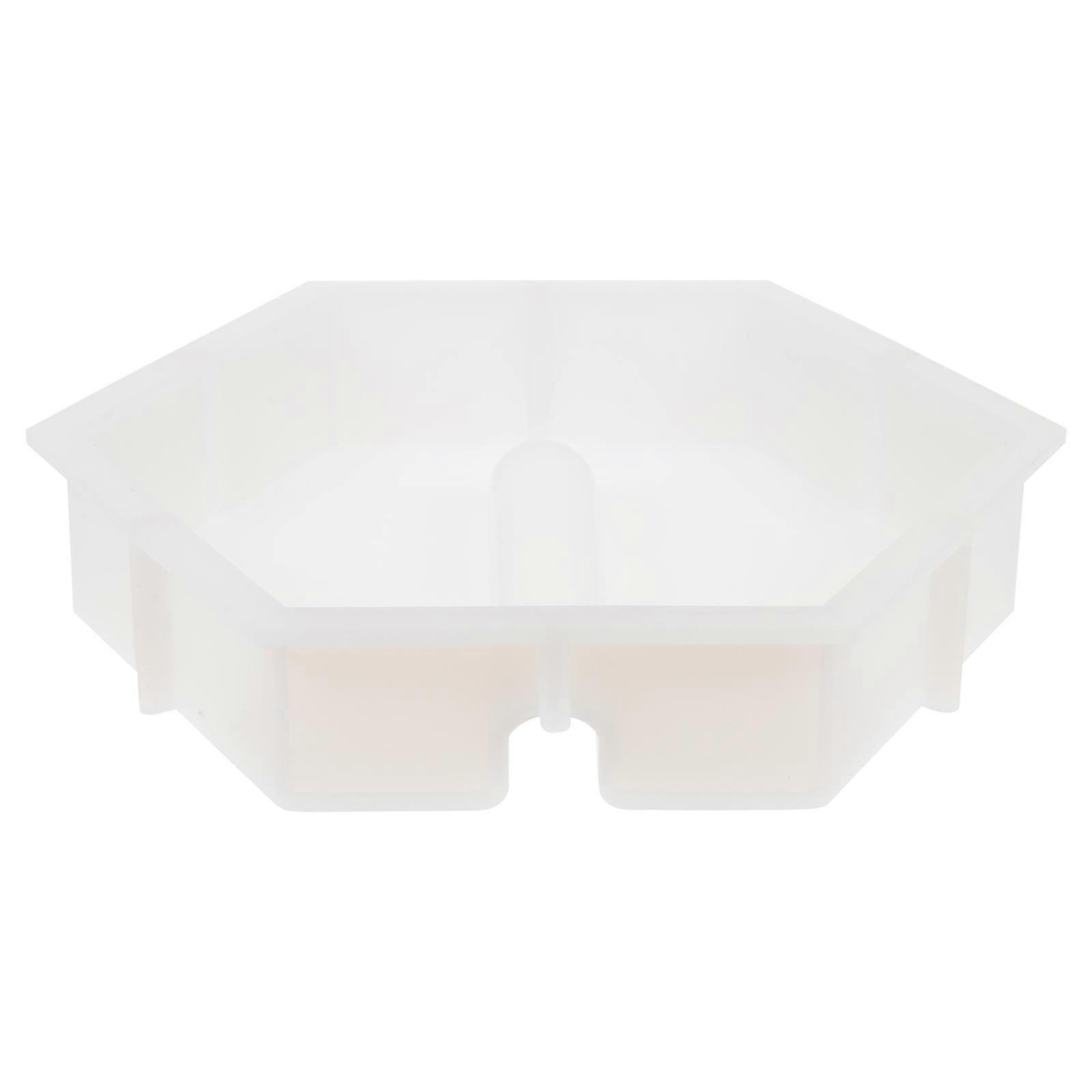 Hexagonal Silicone Mold for DIY Flower Vase Holder Mold Usage