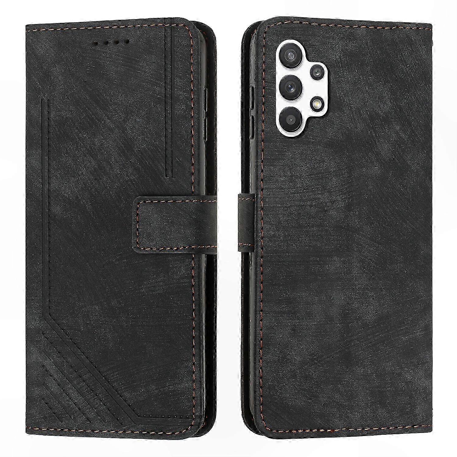 Leather Flip Cover for Galaxy A32 5G, Magnetic Scratch-Resistant Case, Splash-Proof Design Compatible with Galaxy A32 5G