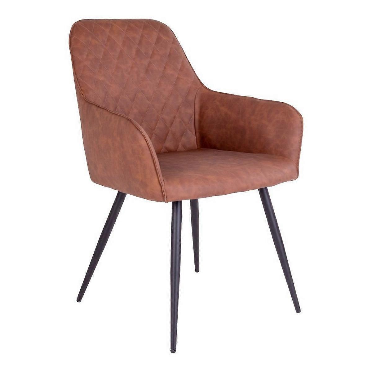 2er-Set Harbo Stühle, Braun, Kunststoff, 65x57x87 cm