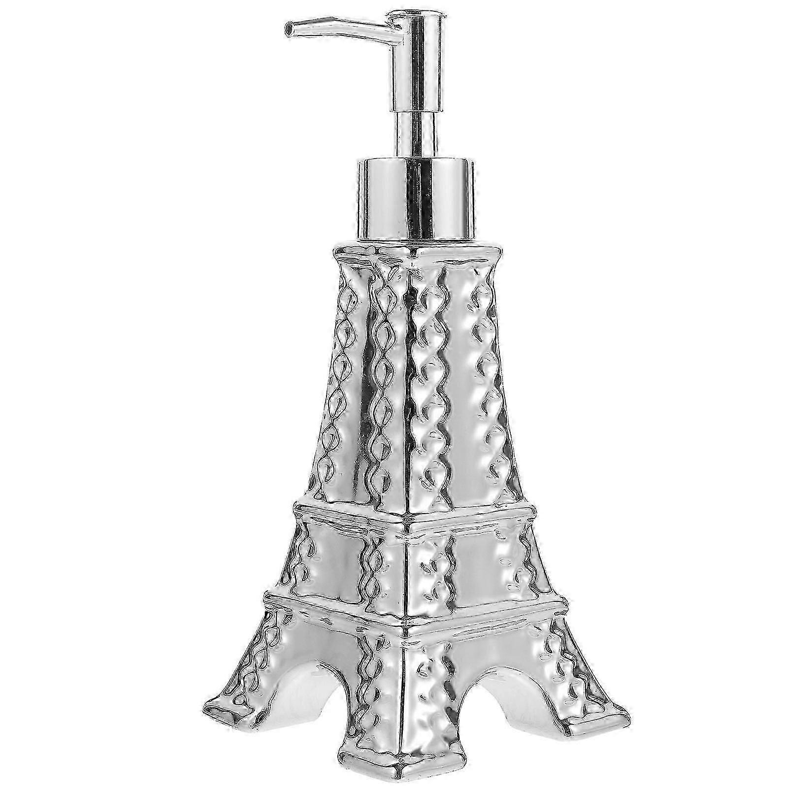Soap Dispenser with Pump Eiffel Tower Refillable Soap Bottle Liquid Soap Lotion Dispenser for Bathroom