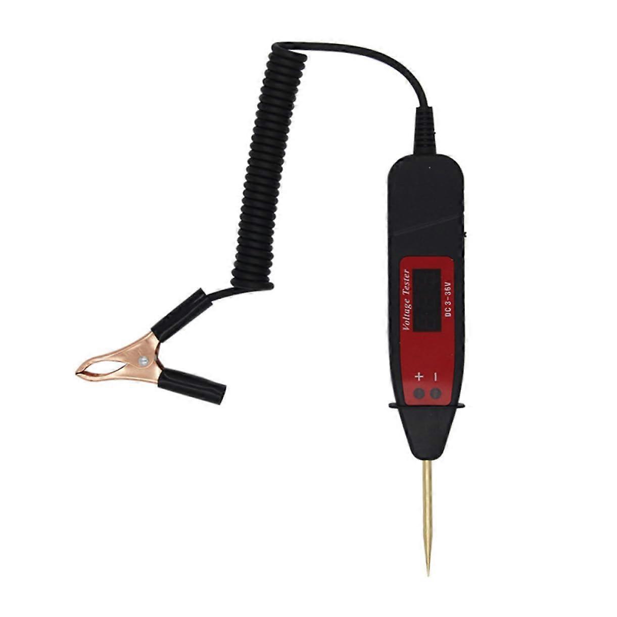 12V Automotive Test Light Digital Display Voltmeter and Continuity Tester For Auto Electrical Wiring Easy to Use