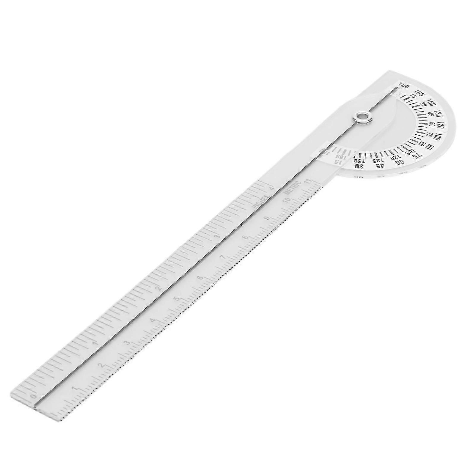 Goniometer Joint Range Motion Protractor 180 Degree Transparent Clear Mark Finger Measuring Physical Therapy Ruler