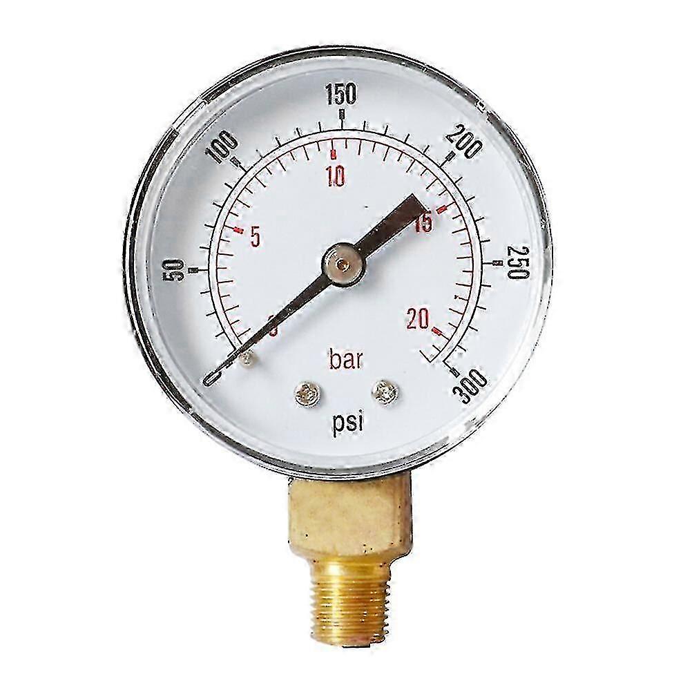 High Precision Npt Air Compressor Gauge with 0-300 Psi and 0-20 Bar Range for Accurate Pressure Measurement