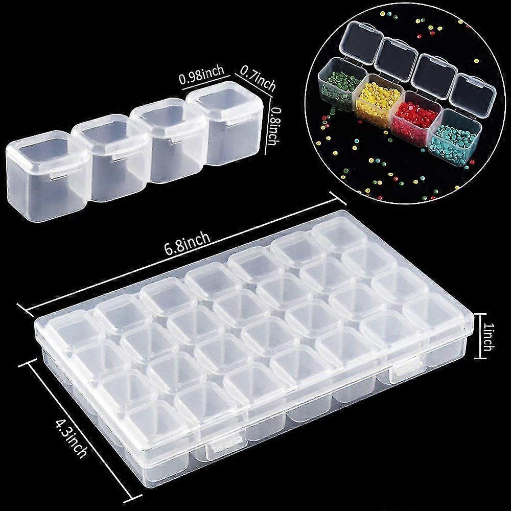 Plastic sorting boxes for small parts with 28 compartments, sorting box 2025