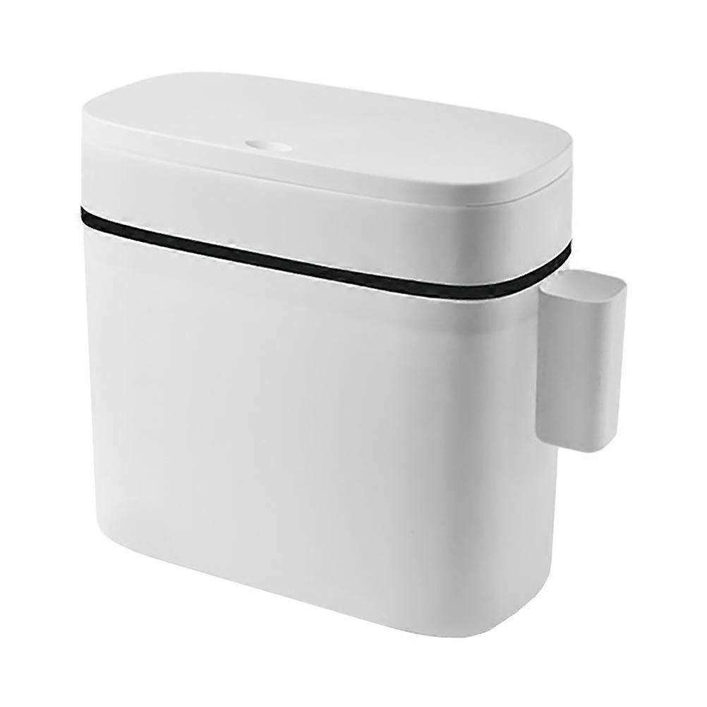 Household Trash Can Kitchen Garbage Bin for Convenient Use with Lid 12L