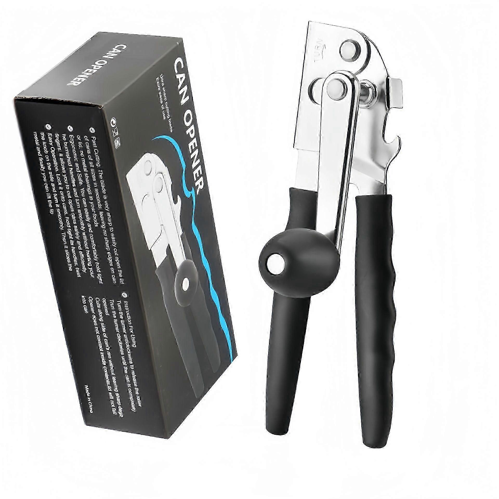 Manovella Apriscatole Manuale Resistente con Comodi Manici Extra Lunghi, Manopola Oversize, Facile per Grandi Lattine