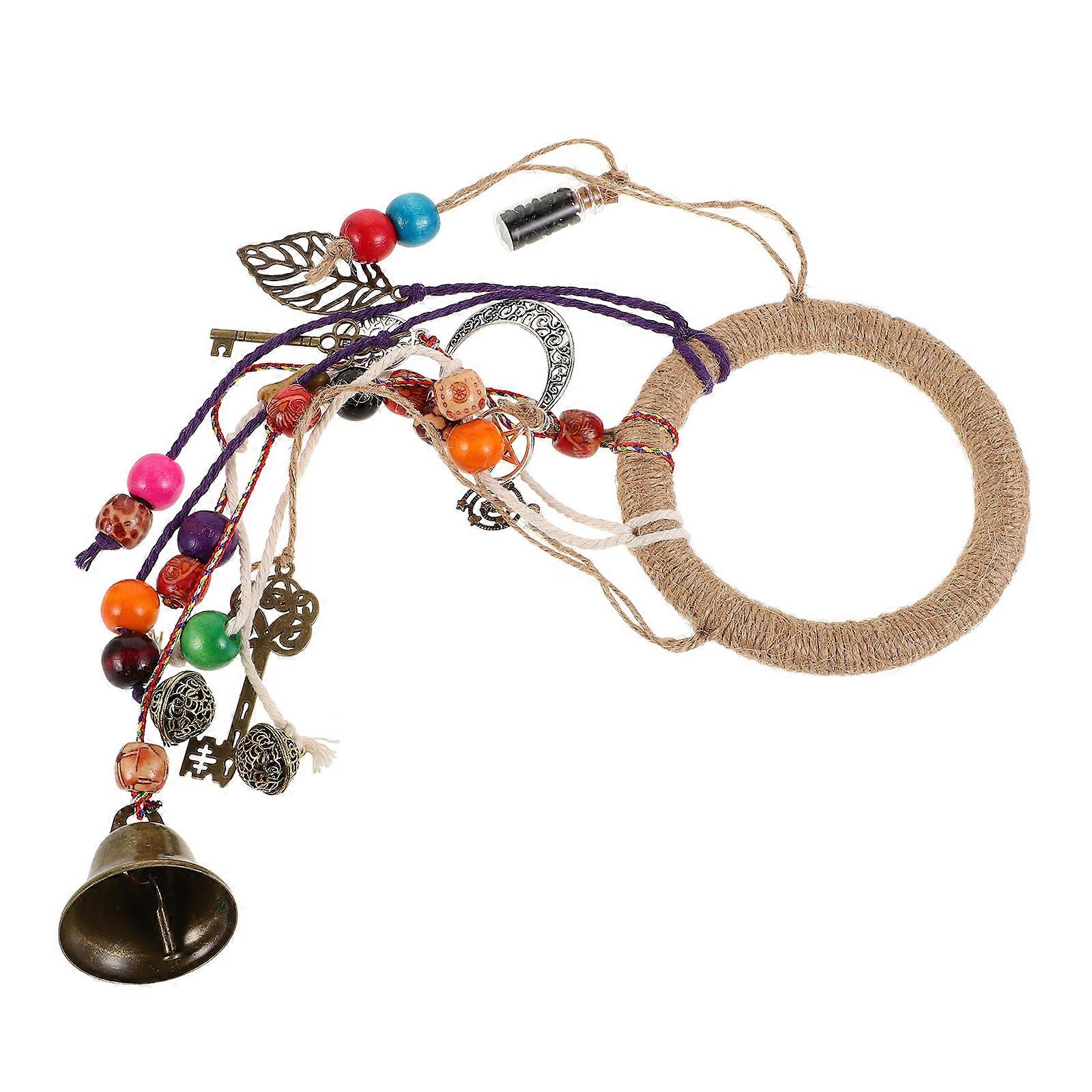 3Pcs Bohemian Hanging Bell for Door Knob Decoration Rustic Witch Wind Chime