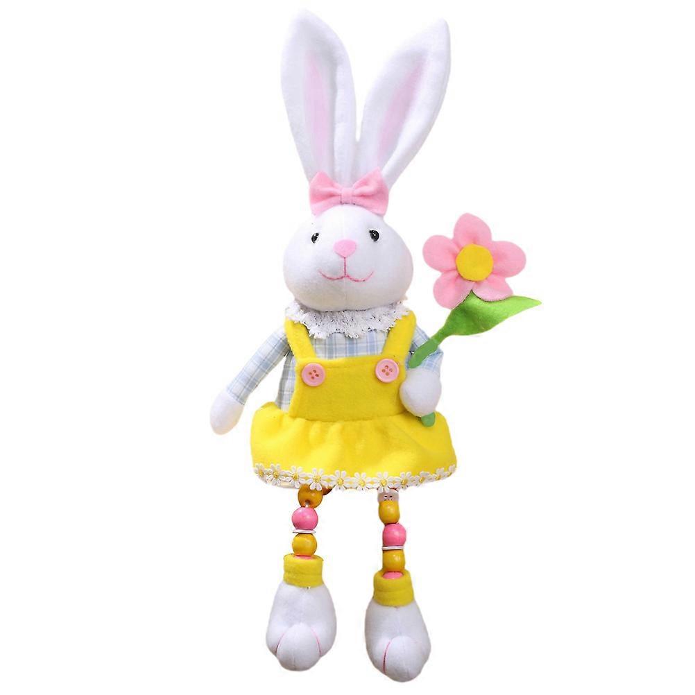 Easter Bunny Doll Decorative Plush Rabbit for Home 3Pcs Set
