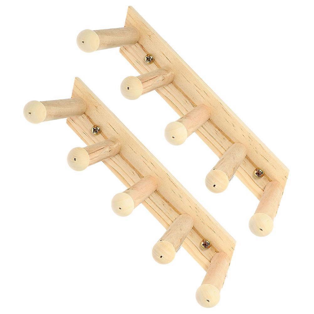 Cat Wall Shelf Wooden Cat Climbing Ladder for Active Pets 4Pcs