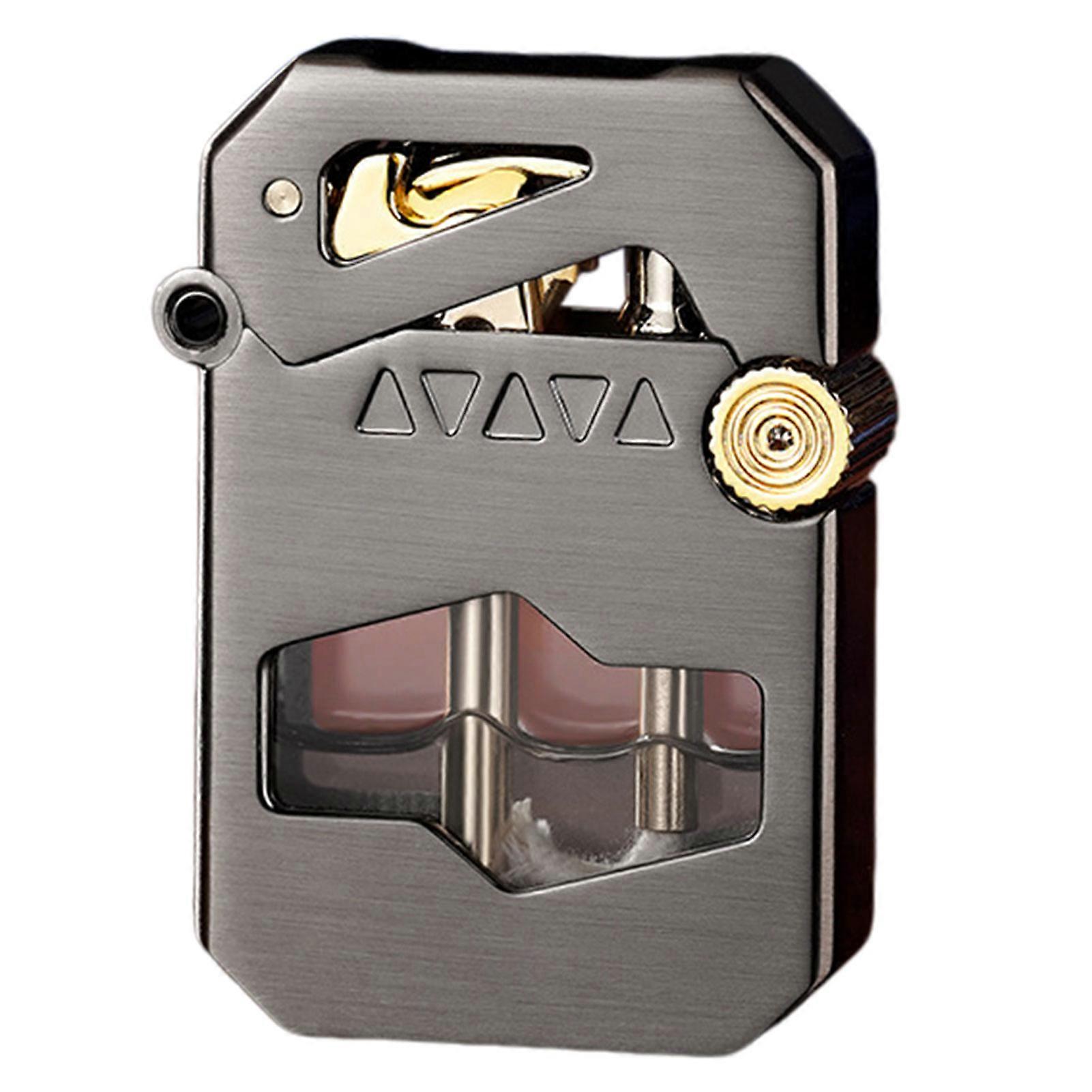 Retro Kerosenes Lighter Kerosene-powered stable flame easily refillable. for Outdoor camping