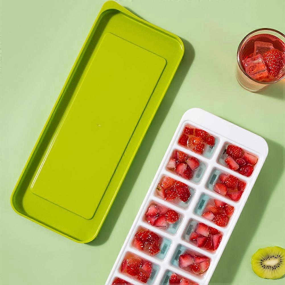 Ice Cube Tray with Lid 31.5x13x3.5cm Quick Release Mold