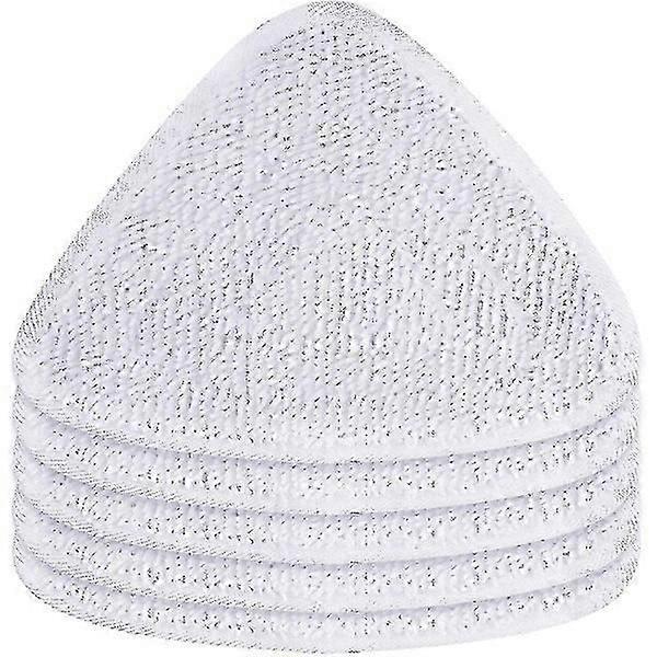 6-Pack Microfiber Replacement Pads for Steam Mops, Compatible with Vileda 100 Models