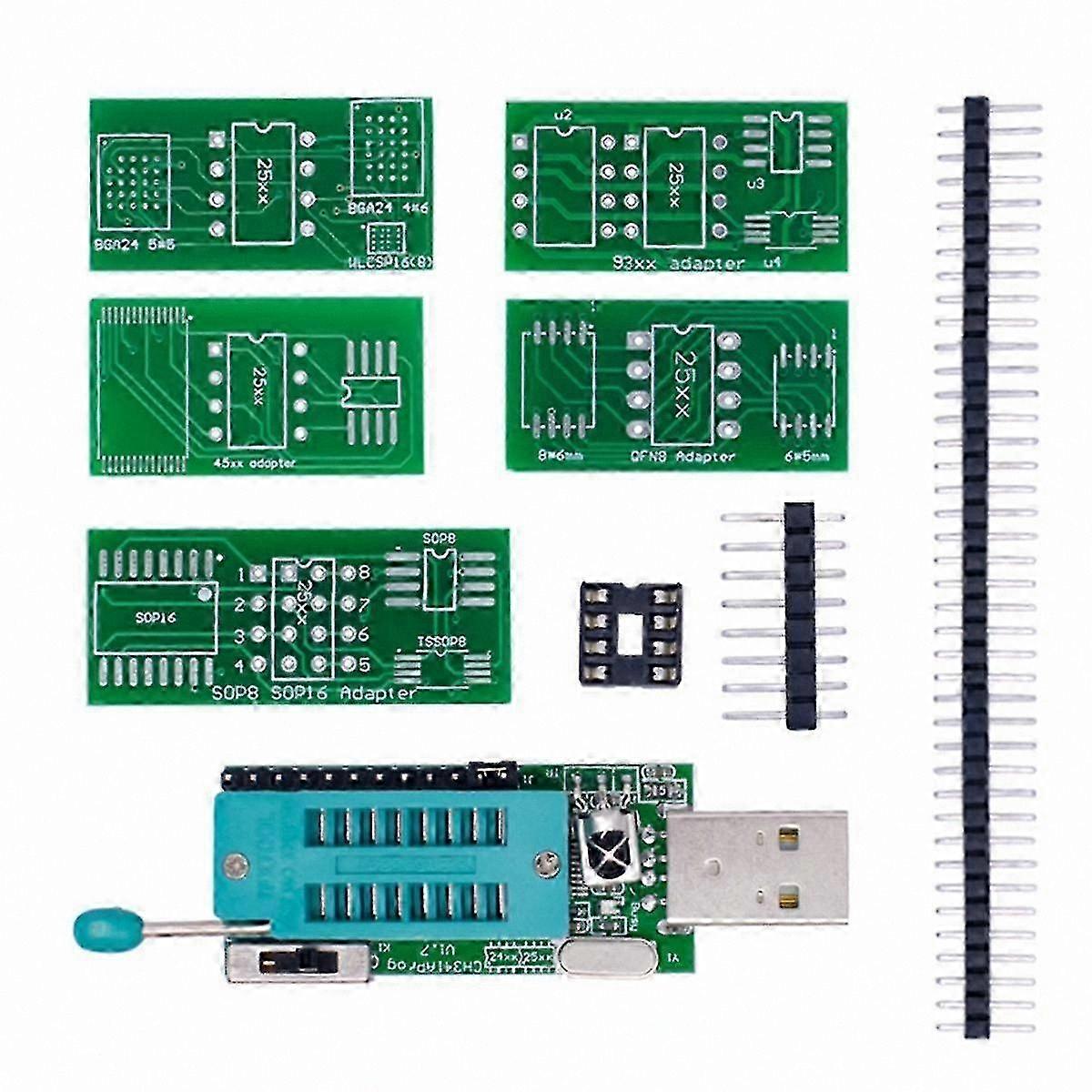 USB Flash Memory Programmer Tool with 1.8V Level Shift Support for W25Q64FW W25Q128FW GD25LQ64 Chips