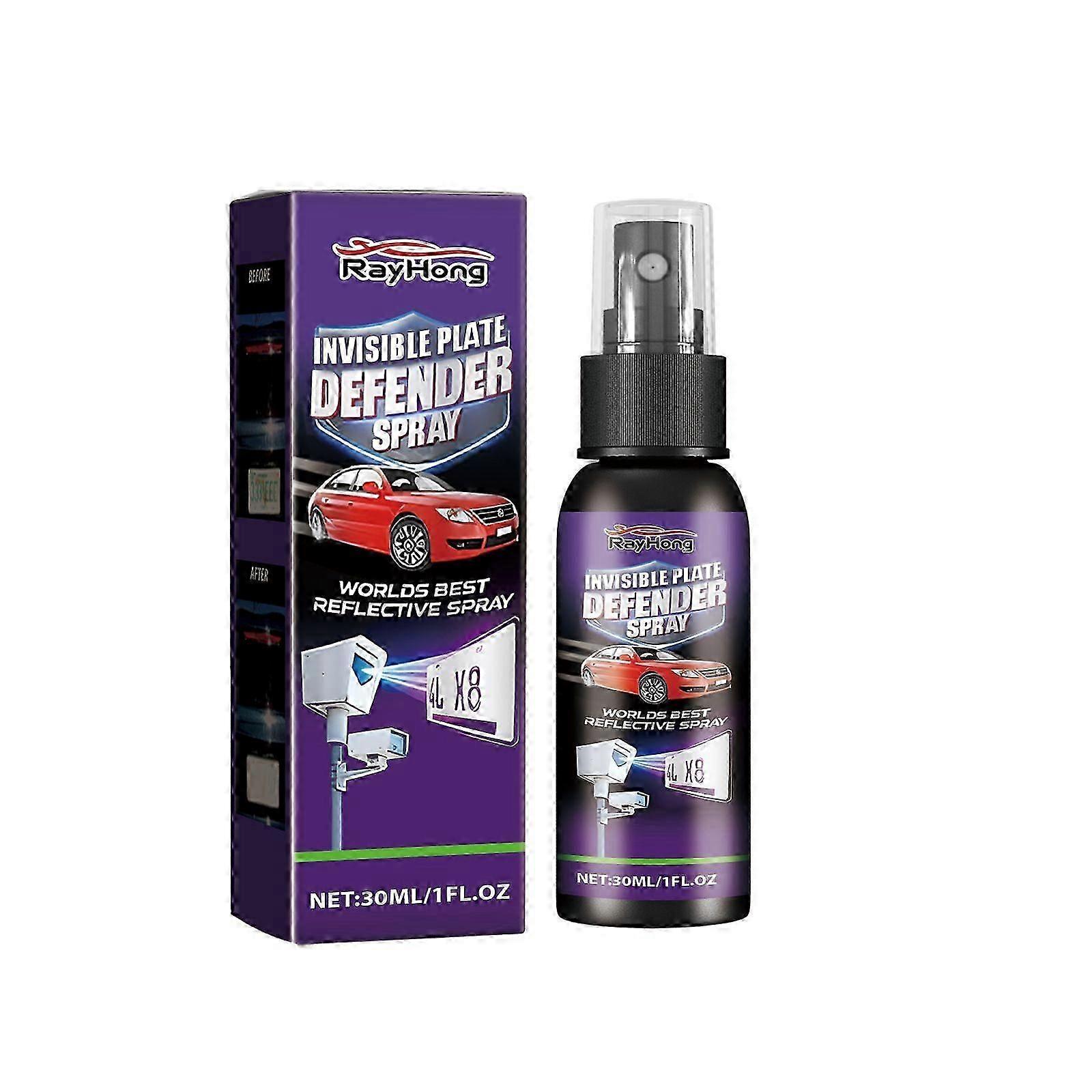 Invisible License Plate Protective Spray - Long-Lasting Clear Coating Blocks Infrared Signals & Traffic Cameras, Easy Application, 30ml Privacy Shield