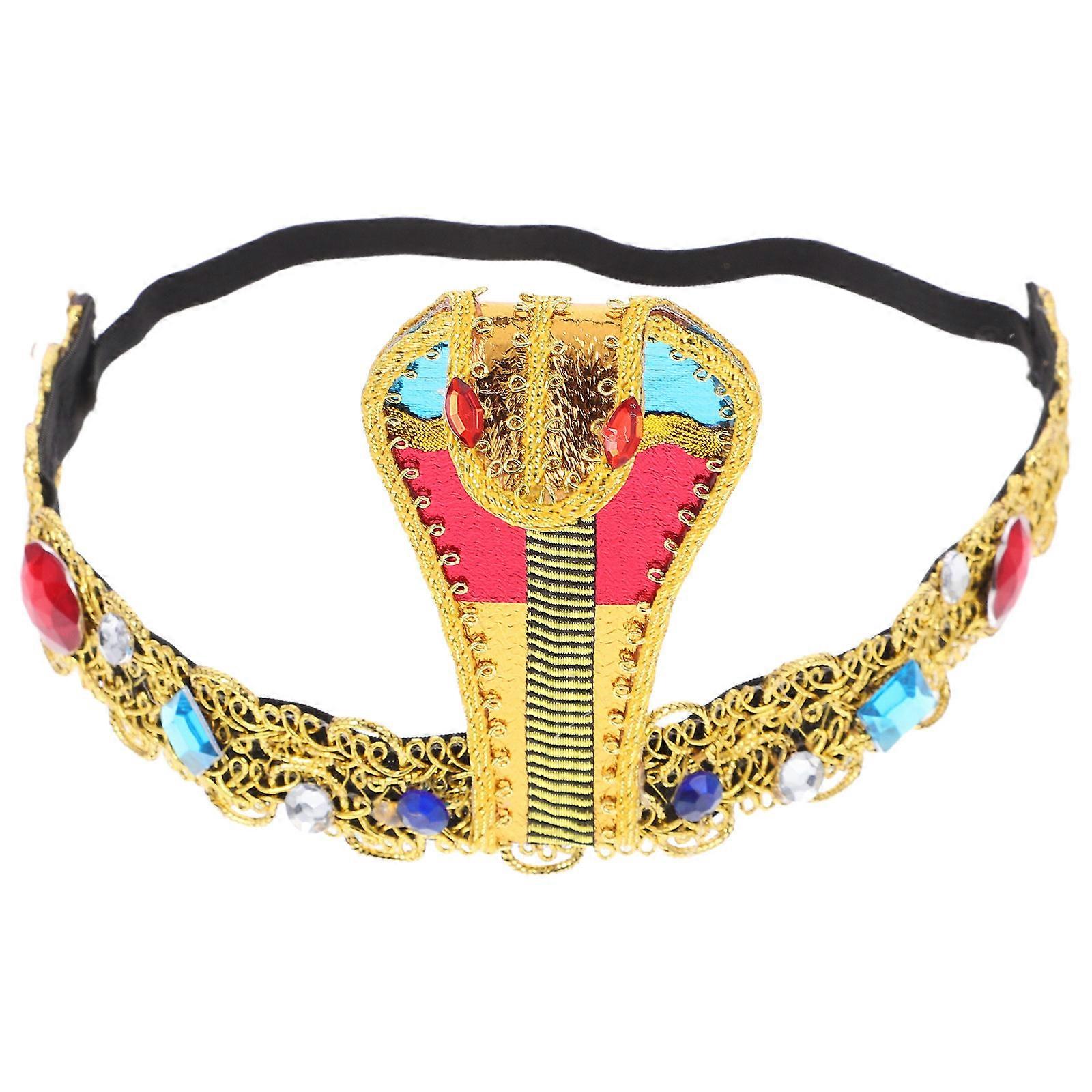 Multi Color Egyptian Headpiece Snake Headband for Decor Costume