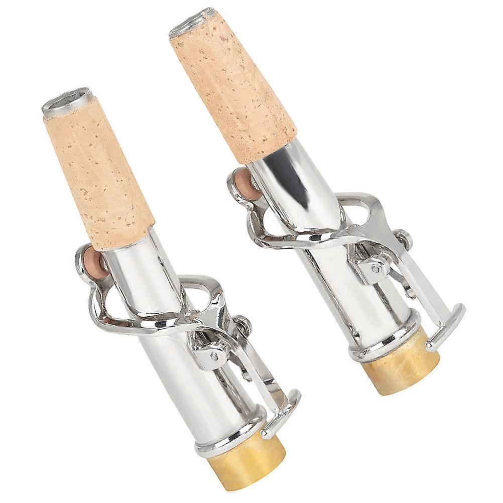 Sax Mouthpiece for Soprano Saxophone Instrument 8Pcs Silver Metal Set