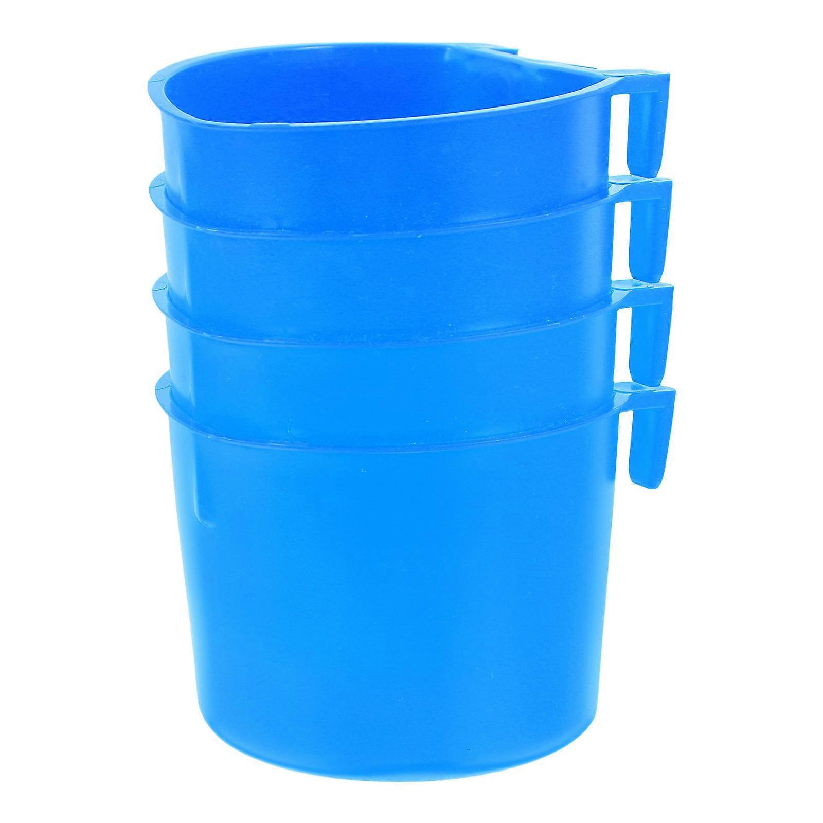 Blue Hanging Chicken Coop Feeding Bowl for Small Animals 16Pcs Set
