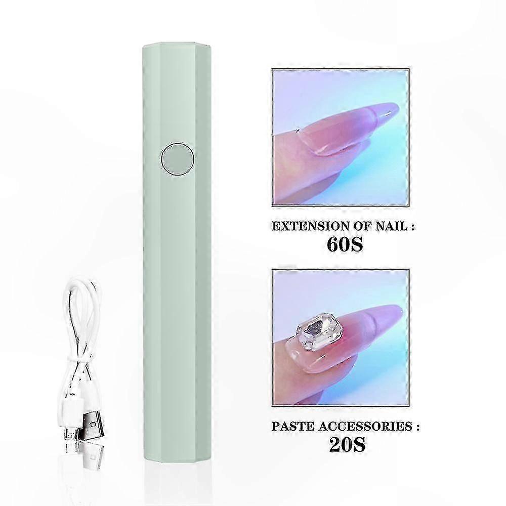 3-in-1 Press-On Nail Art Kit with Solid Nail Glue for Tip Application