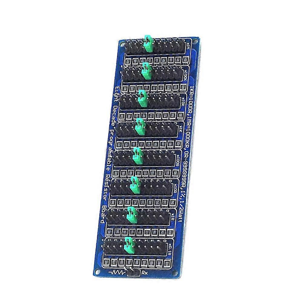 Programmable Eight Decade Resistor Board 0.1R-9.9999999MR(0-10MΩ)Step Accuracy 1/2 W SMD Resistance Module