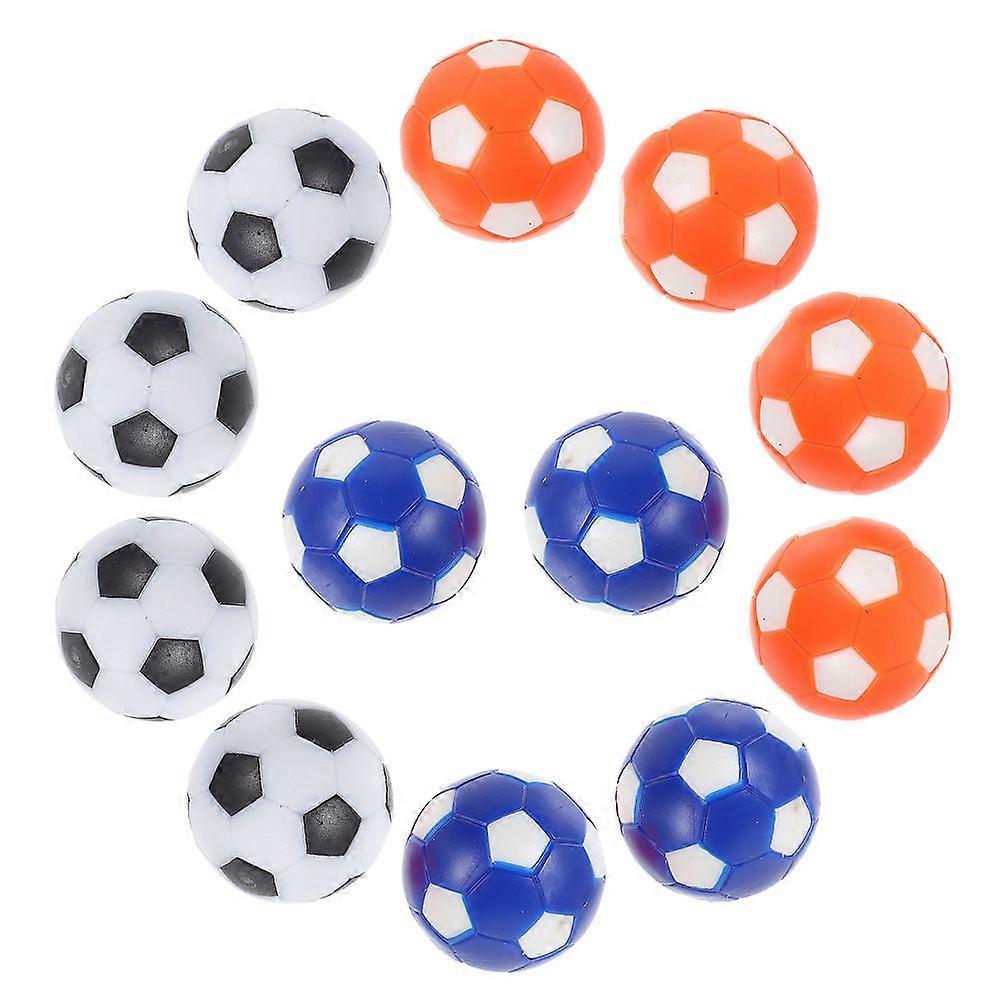 12pcs Replacement Foosball Table Balls Tabletop Game Soccer Colorful Balls