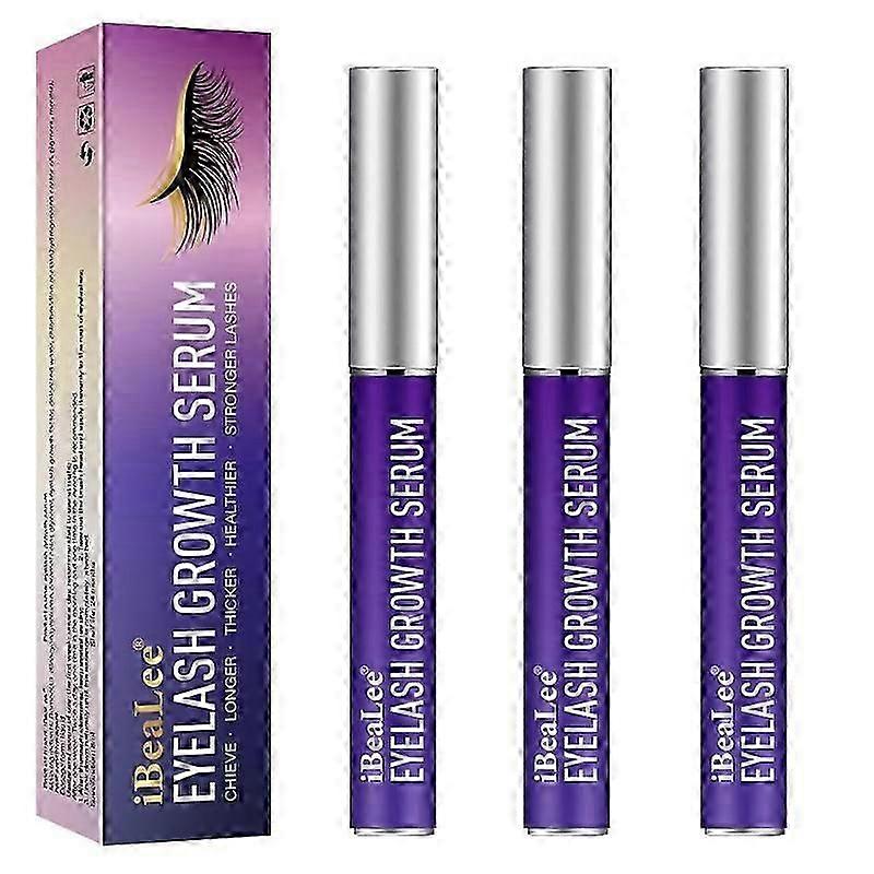 3-Pack Eyelash Growth Serum for Lengthening and Thickening Lashes, with Curling and Lifting Effects for a Powerful Makeup Enhancement