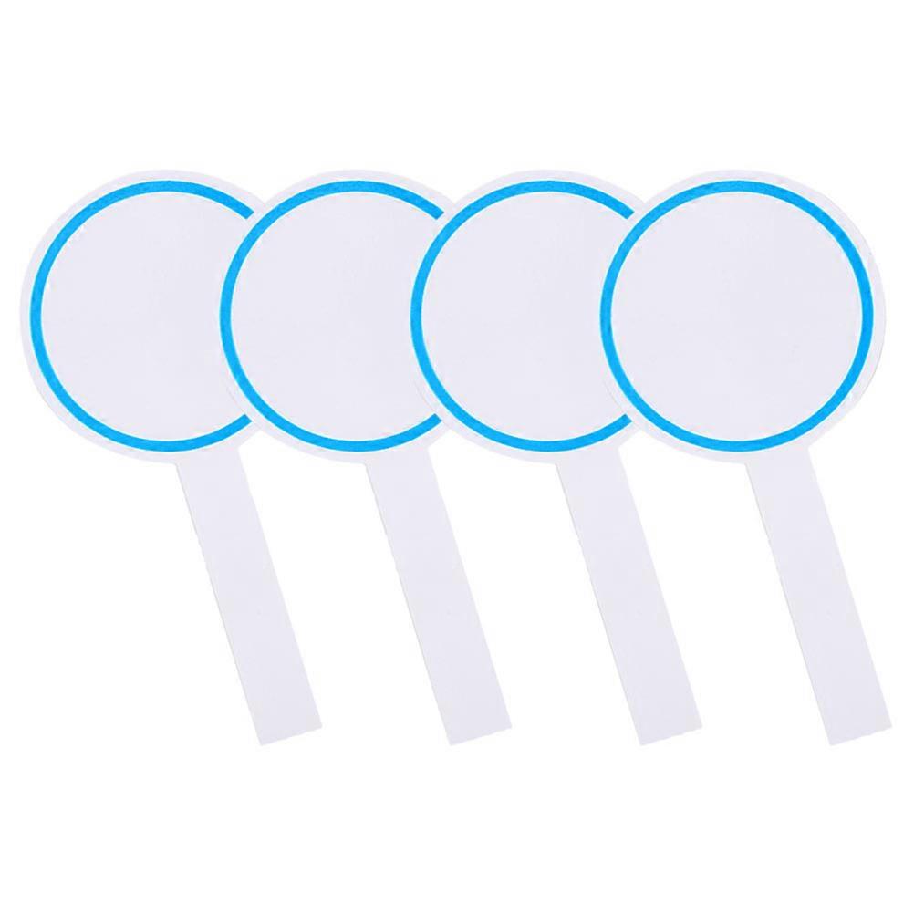 Handheld Dry Erase Paddles 16 Pcs Voting Whitened Boards For Auctions 19.5X10X0.5CM Blue Scoring Surface