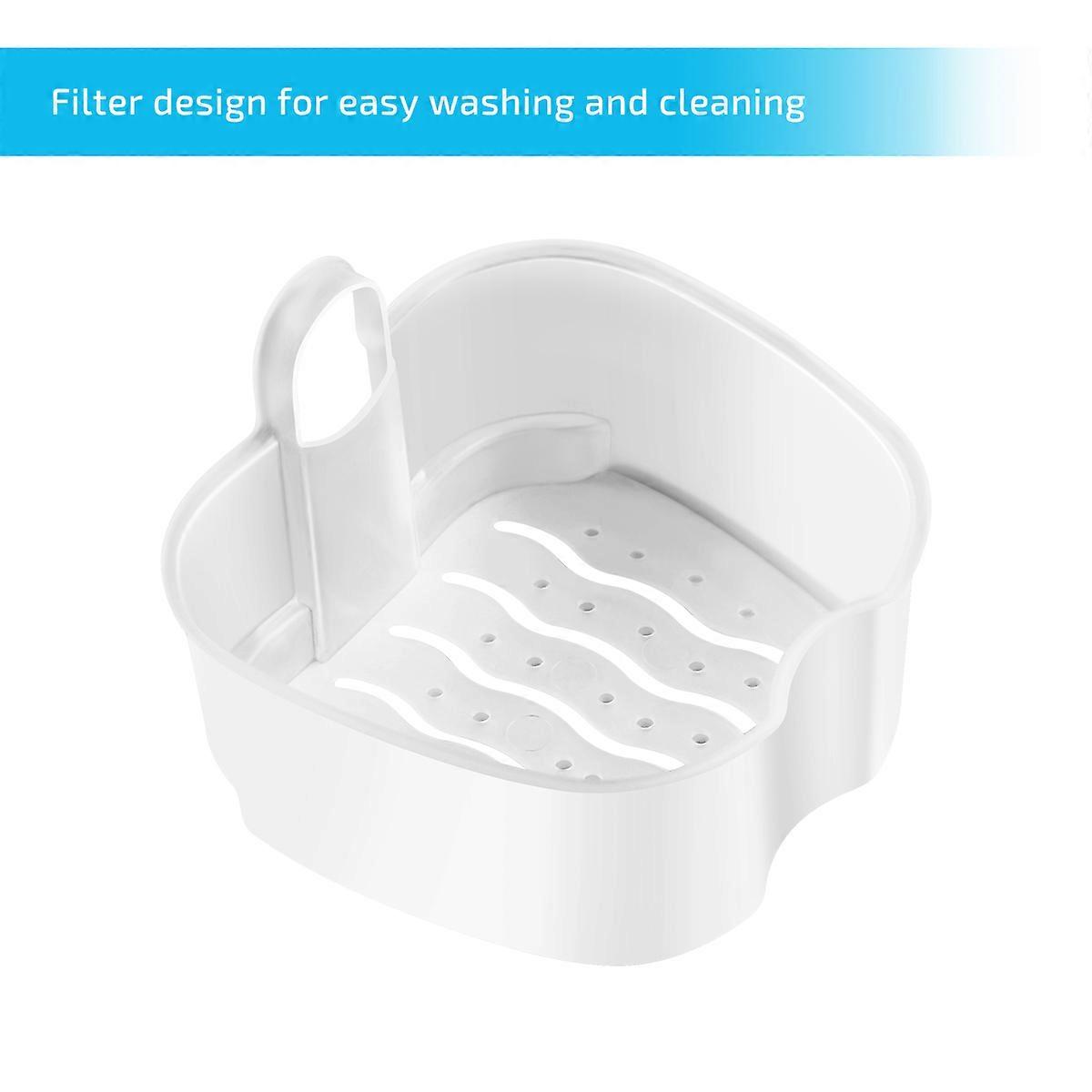 Denture Box Case Rosenice with Strainer for Storage 4Pcs Sky Blue