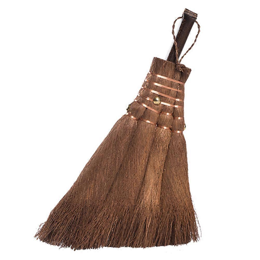 Dark Brown Mini Broom Desktop Cleaning Tools for Sweeping 2Pcs Household