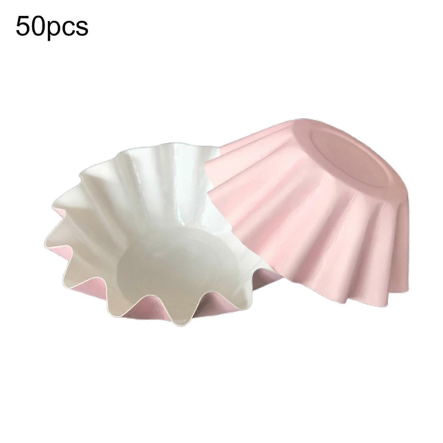 Muffin Cup, 50Pcs Anti-slip Solid Color Paper Microwave Safe Cupcake Liner Kitchen Tools