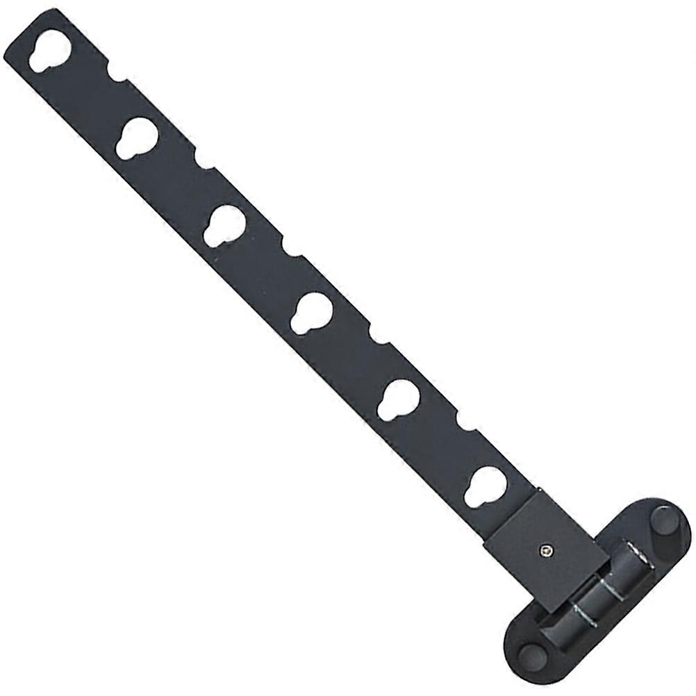 No Drilling Clothes Hanger 5Pcs Suitable For Laundry Room Small Closet Black Wall Mounted Space Saving Solution