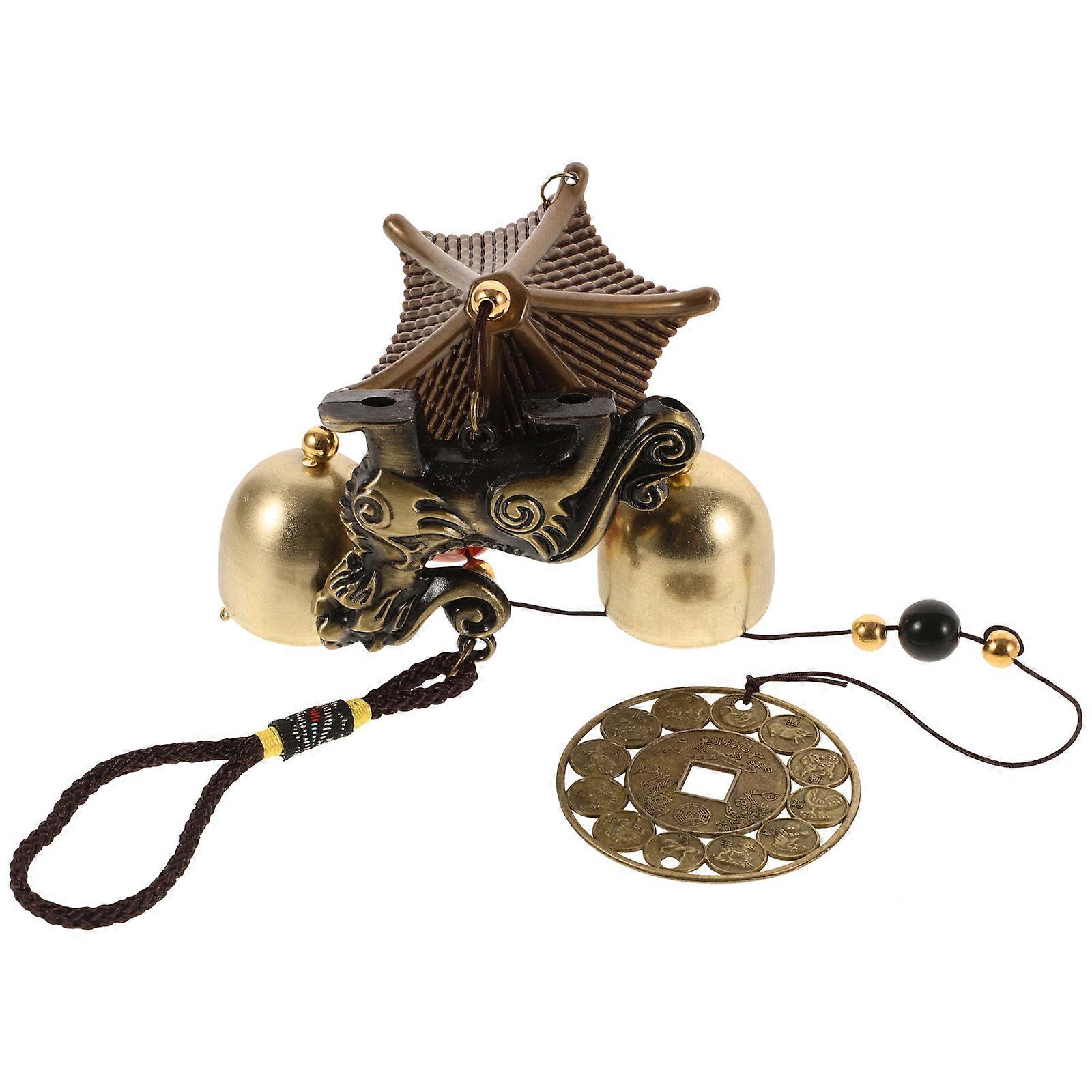 Rustic Animal Hanging Wind Bells Feng Shui Wind Chimes 4Pcs for Garden