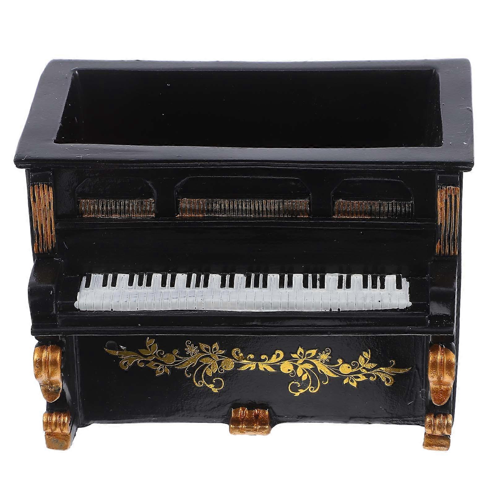 Succulent Flowerpot Mini Piano Shaped Planter for Home Use 3Pcs Set