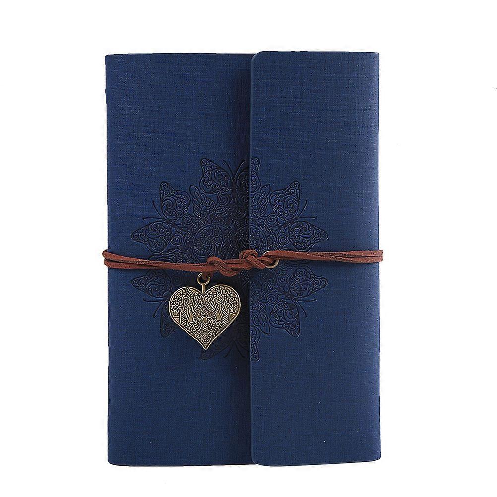 Rope Winded Notebook Travel Notebook for Writing 2Pcs Dark Blue