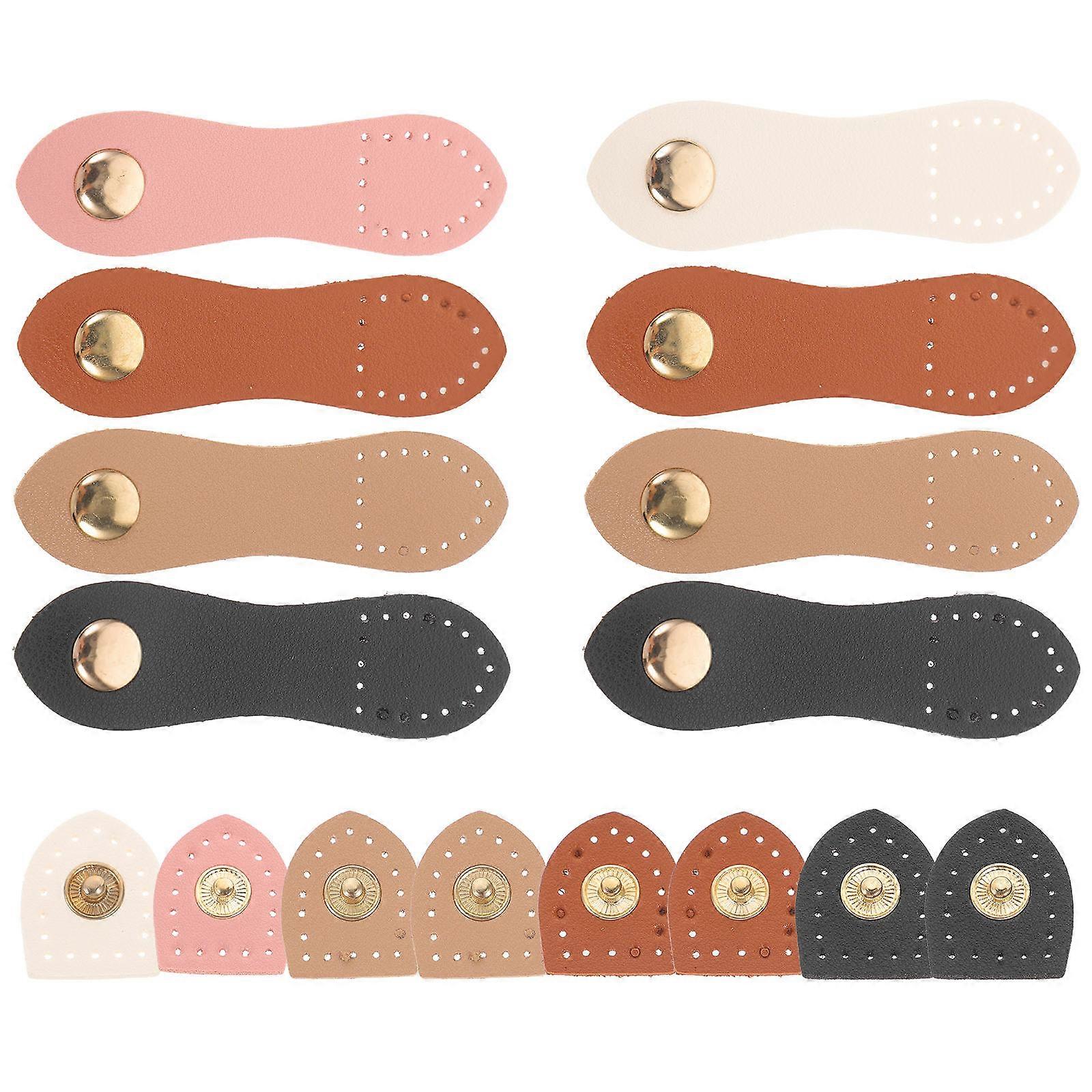 Sewing Snap Buckles PU Tote Bag Snap Closure with 16Sets