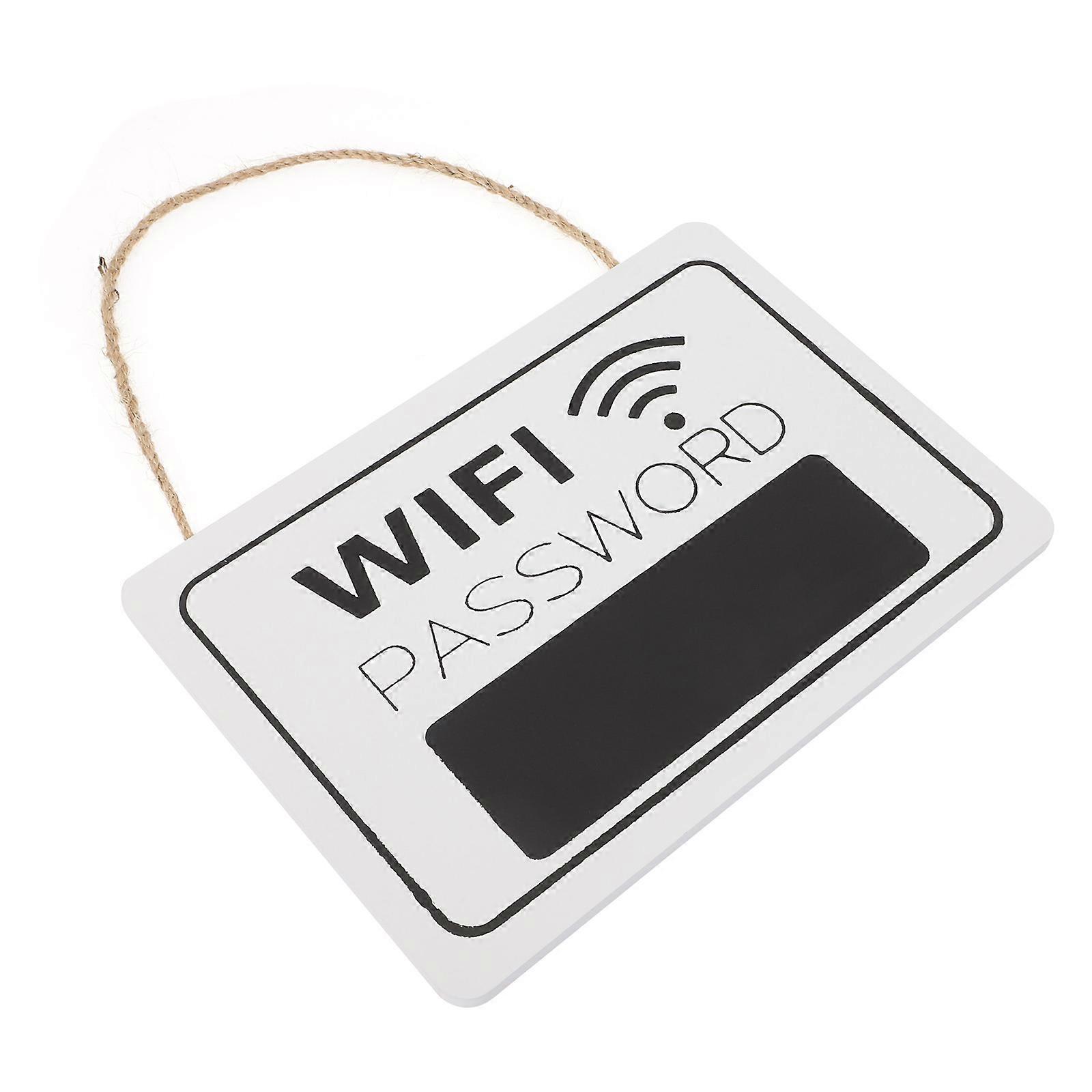 WiFi Password Sign Hanging WiFi Sign for Home with Easy Writable Board