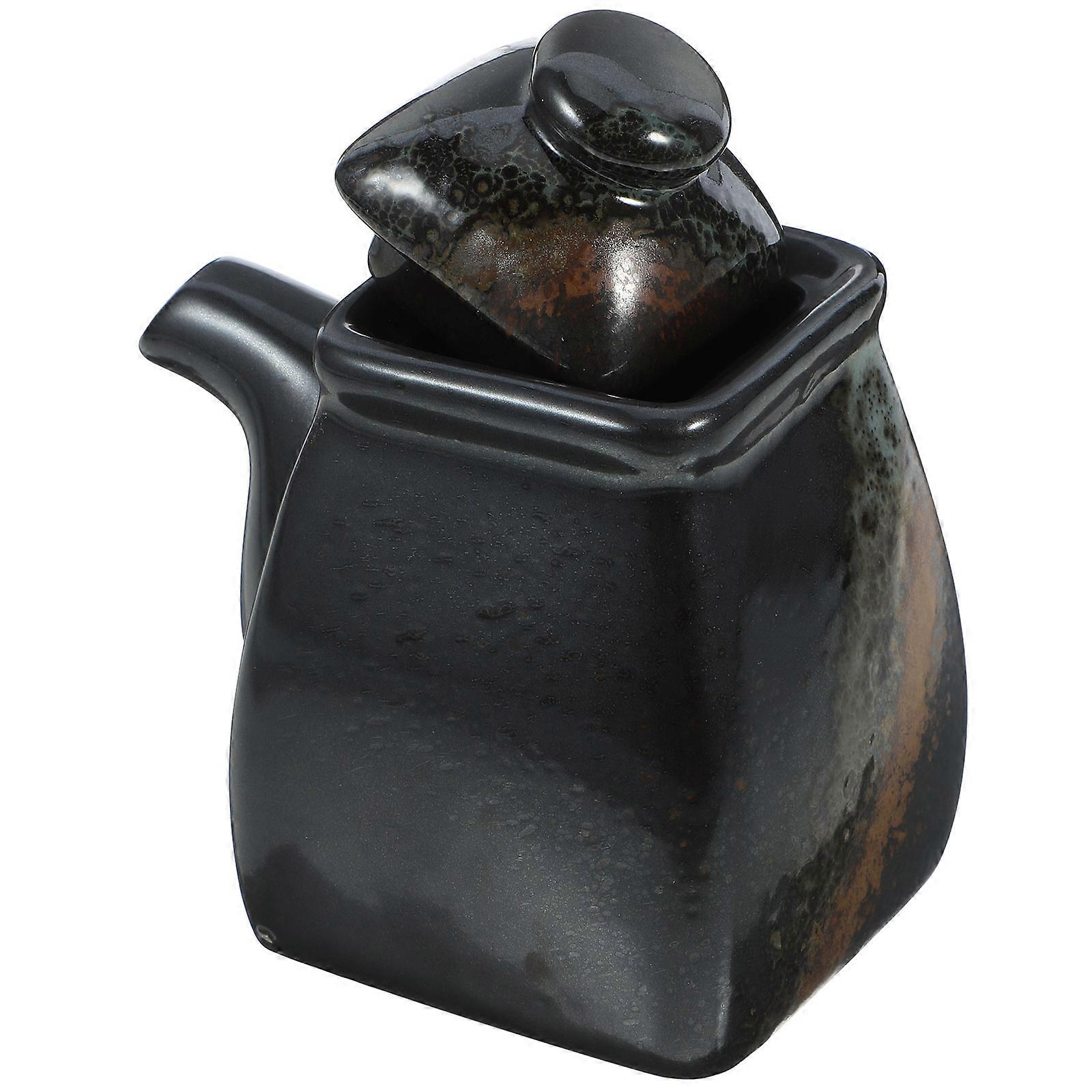 Japanese Style Soy Sauce Container for Kitchen Use Ceramic 6Pcs Set