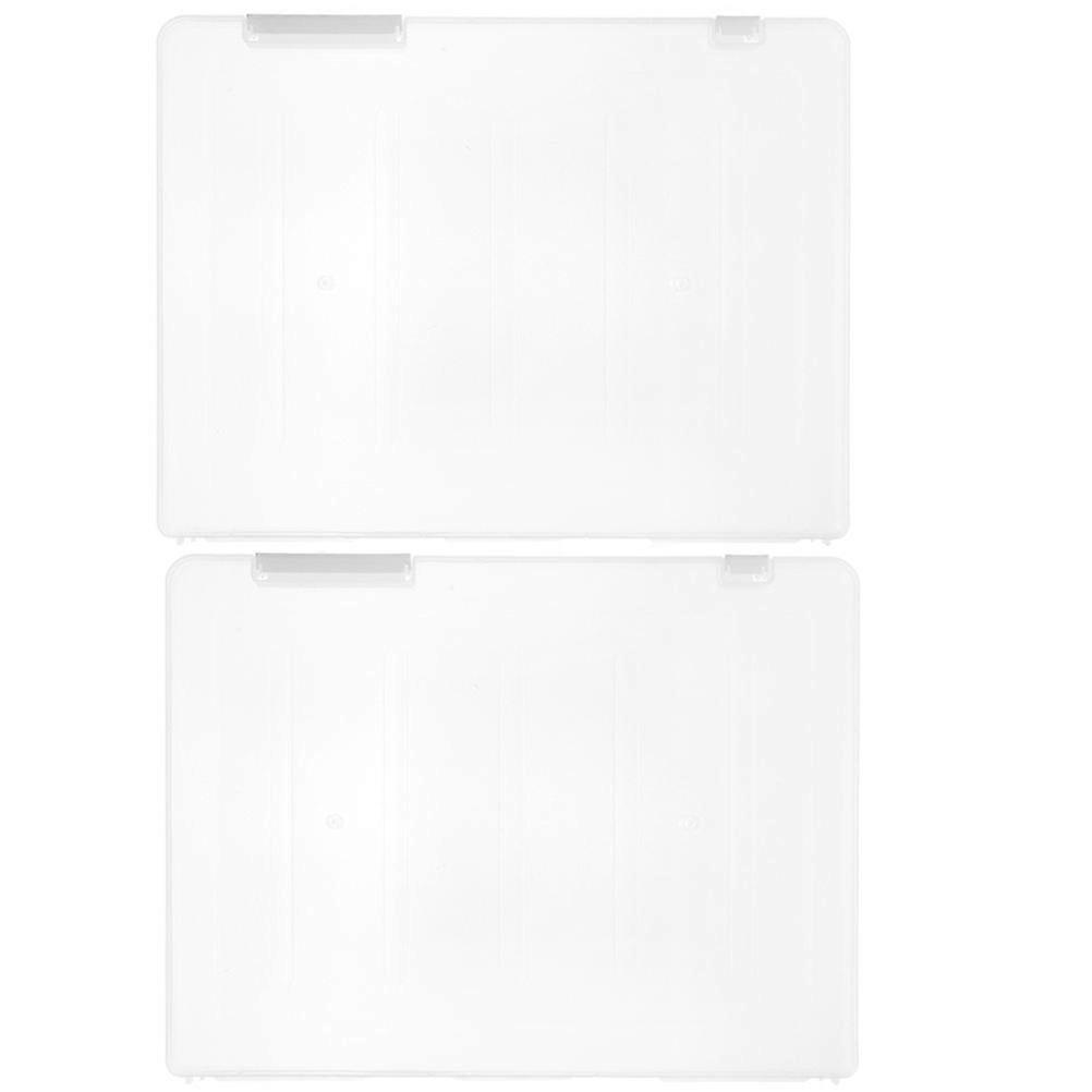 Document Storage Box Transparent File Box for Storage Use 8Pcs Organizer