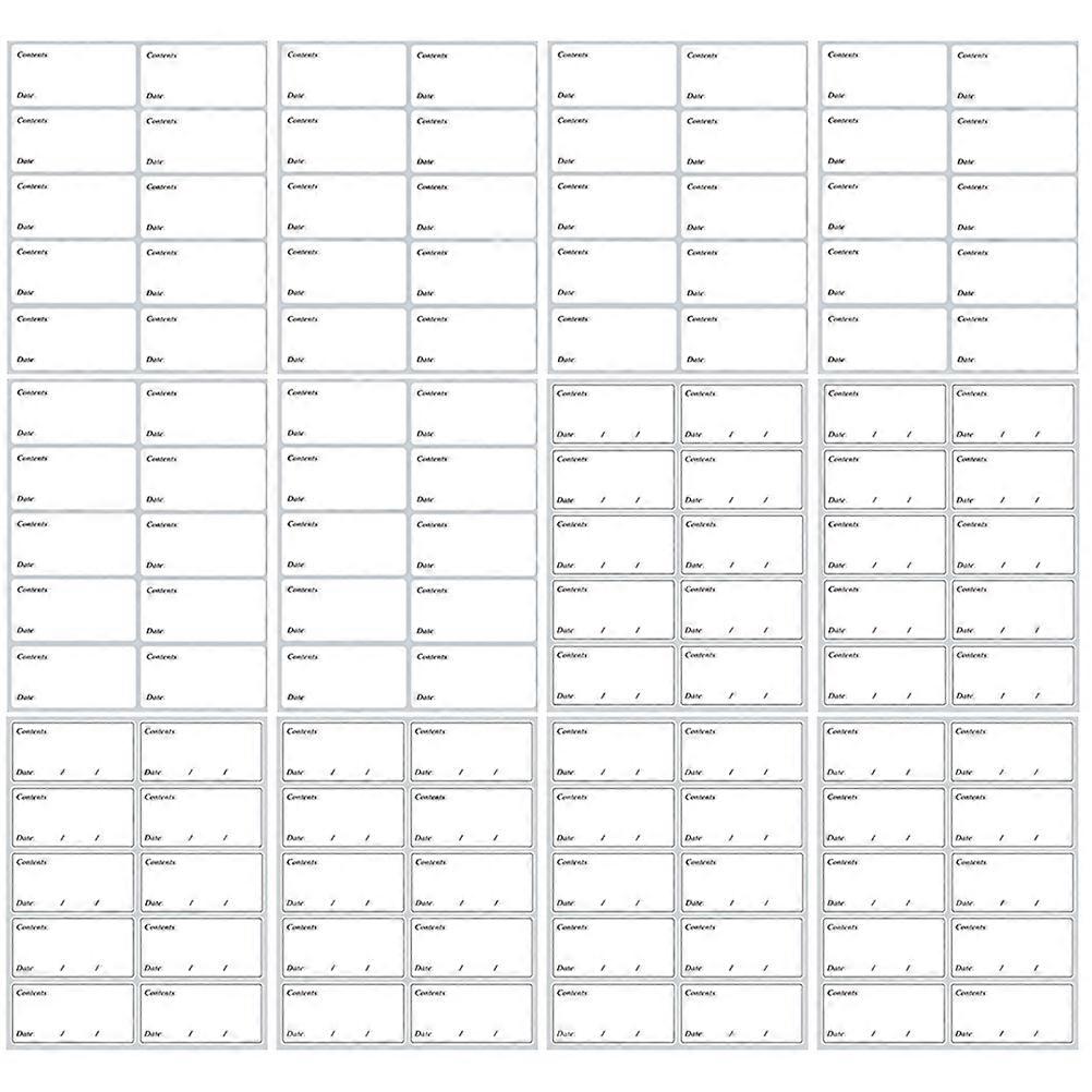 Food Labels Portable Bottle Labels for Home Use 200 Sheets Stickers