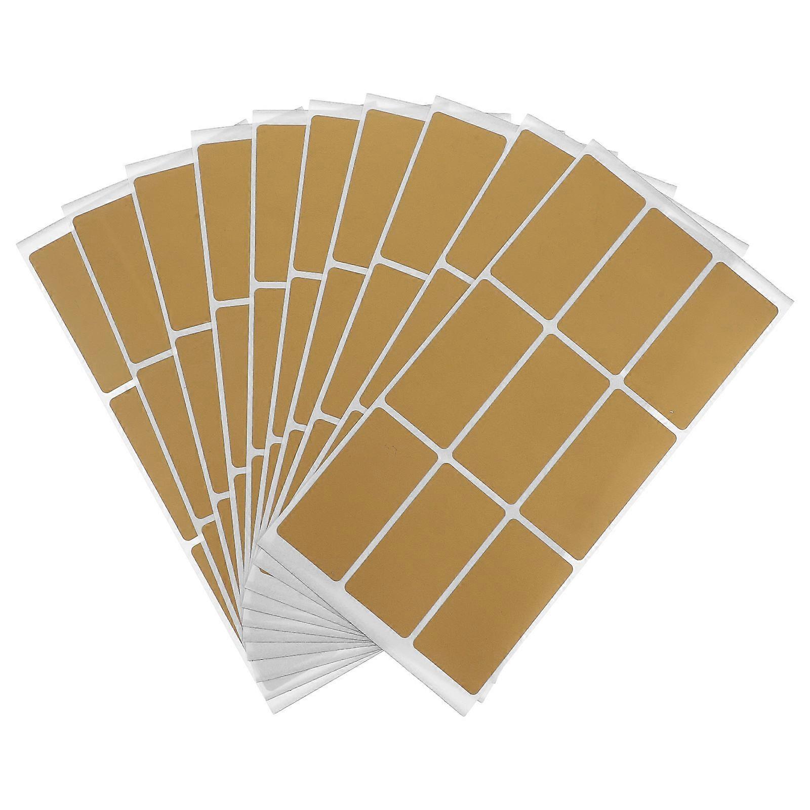 Self Adhesive Gold Scratch Off Stickers for DIY Games 30 Sheets