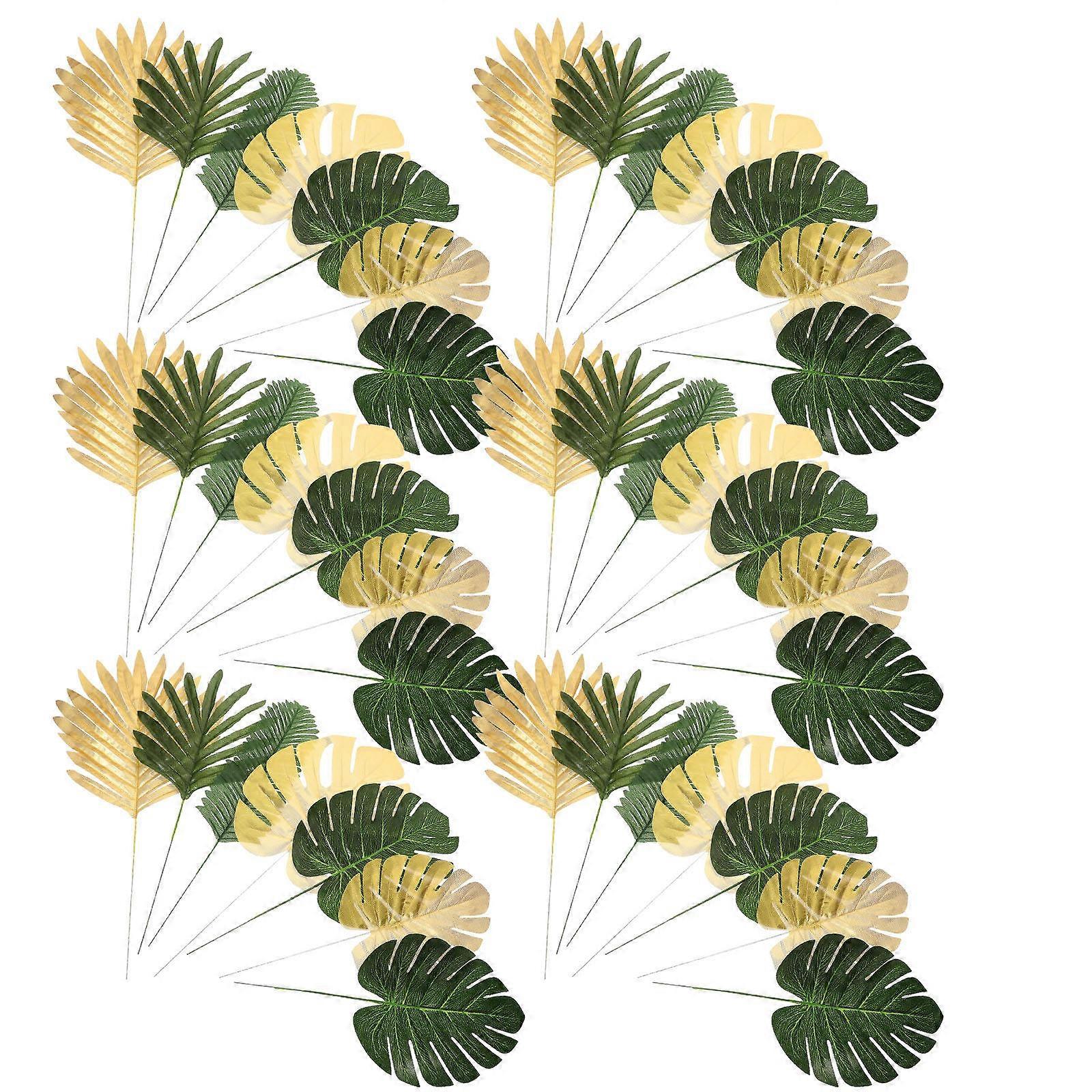 Monstera Leaf Decor Tropical Themed Fake Leaves for Decor 1Set