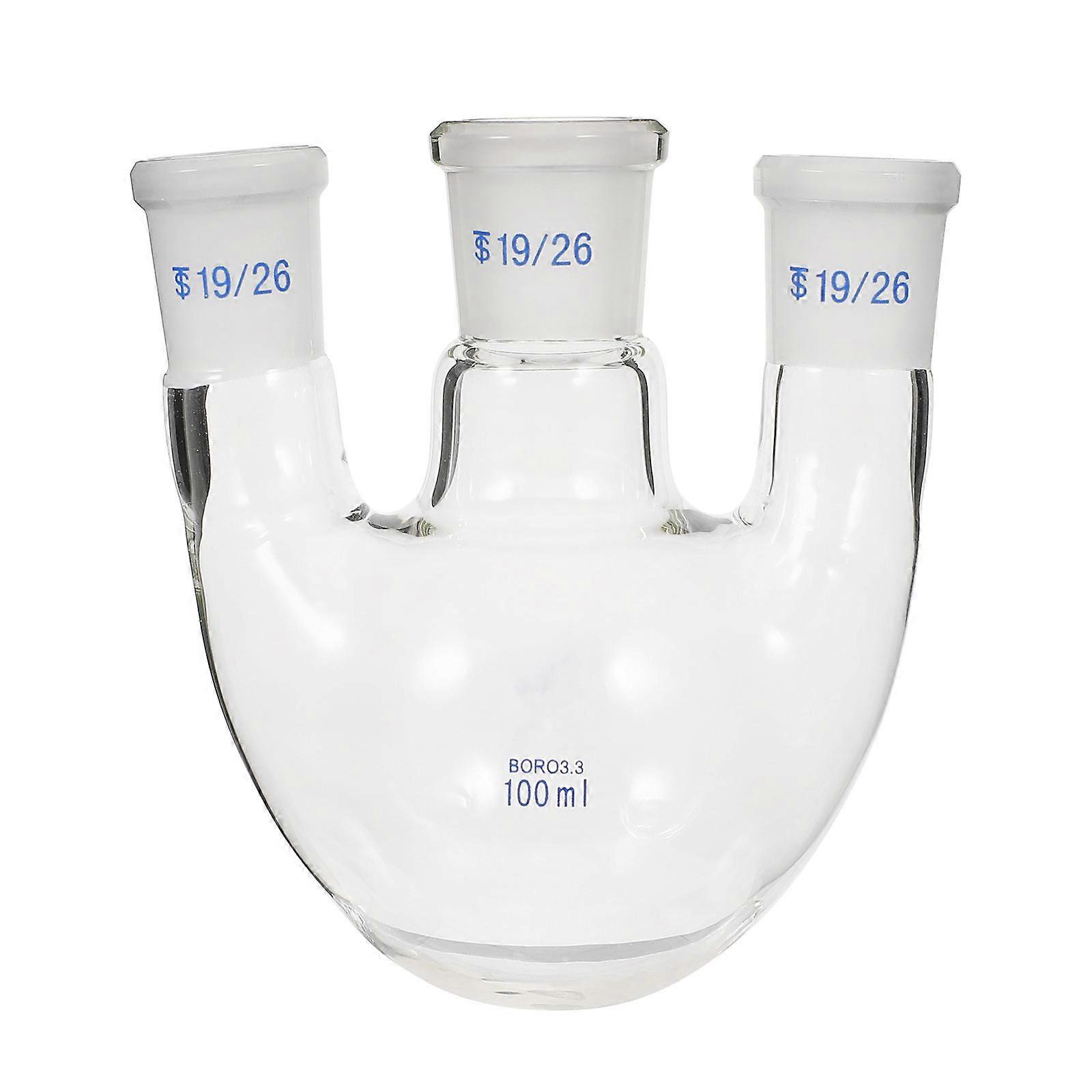 3 Neck Boiling Flask for Multi Purpose Use 1Pcs Round Bottom Distillation Flask