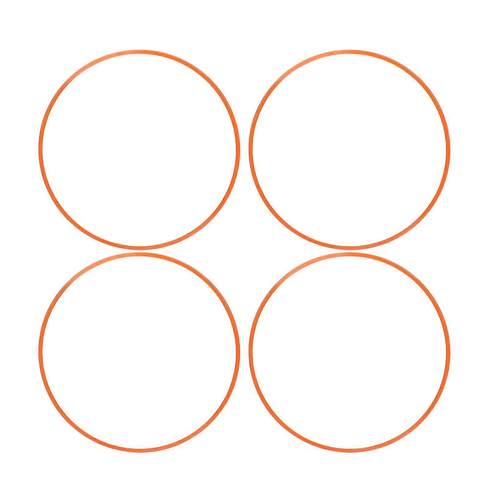 4PCS 19 tums fälgskydd självhäftande ABS repskydd hjul fälgskydd orange