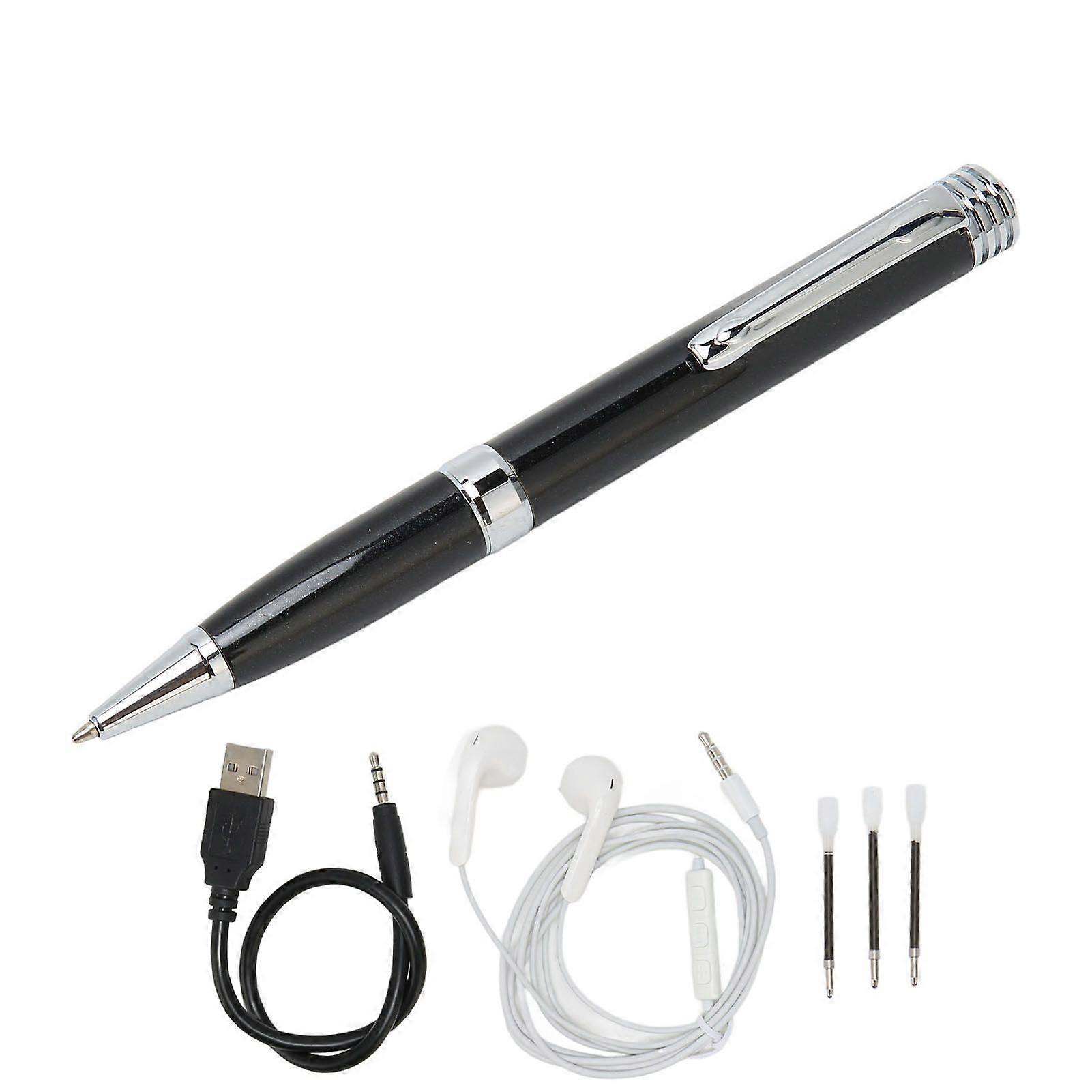 Stylo Enregistreur Vocal Voice to Text AI Intelligent HD Noise Reduction Digital Voice Recorder avec lecture MP3 32GB