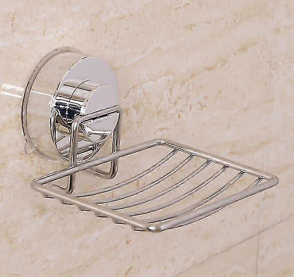 Stainless Steel Suction Cup Bar Soap Dish Holder Self Draining Soap Dishes Rustproof Soap Rack