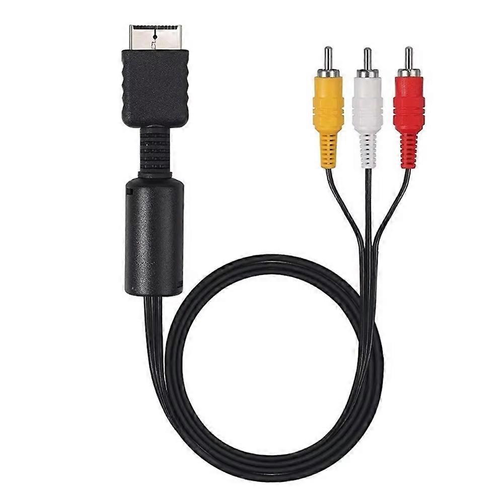For PS2 PS1 AV Cable Splitter Wire Converter Adapter
