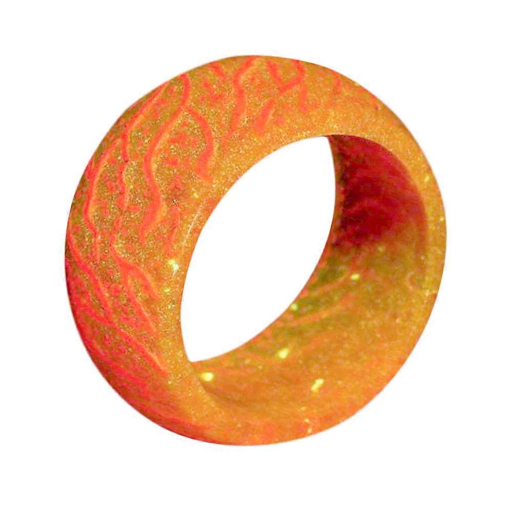 Funny Ring Night Lights Durable Crack Ring 3Pcs Orange for Woman