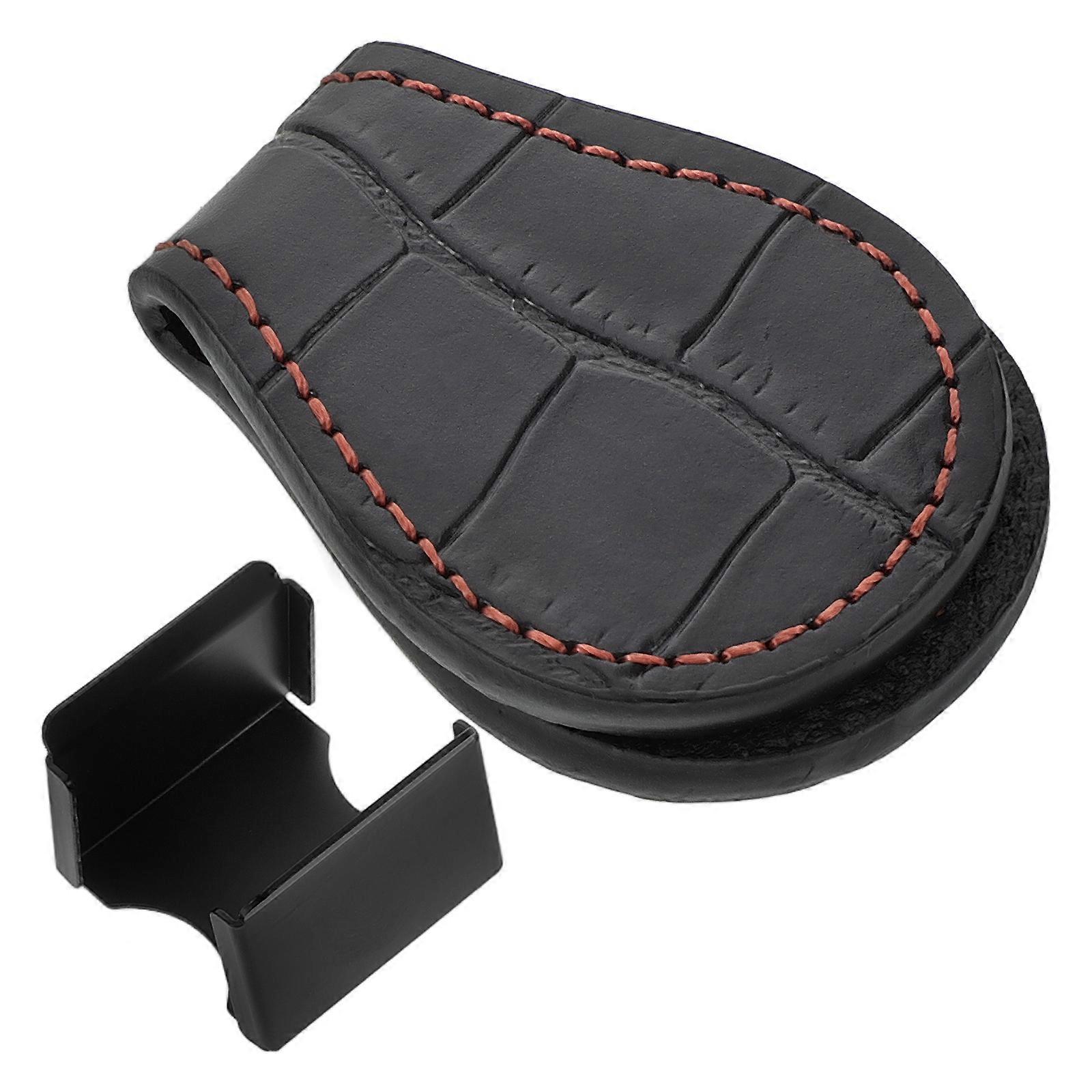Cue Chalk Holder Tool for Sports Use with Practical Elastic Box Black
