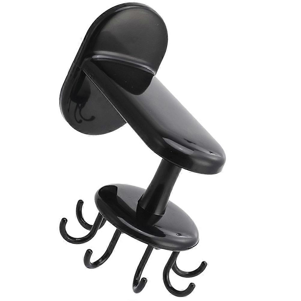 Kitchen Utensil Hanger Rotatable Wall Hook for Hanging 4Pcs Black Hooks